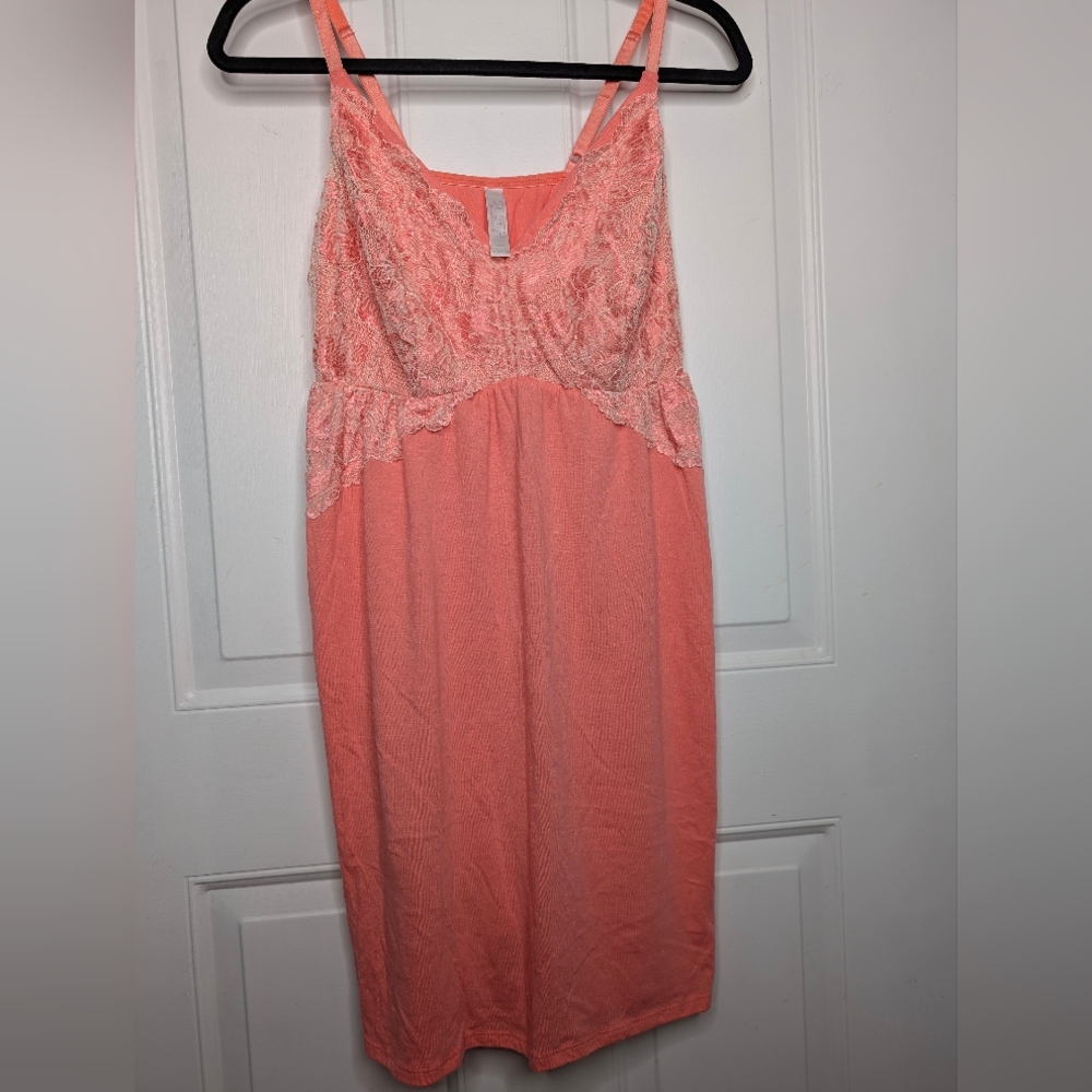 Cacique Pink Lace Chemise